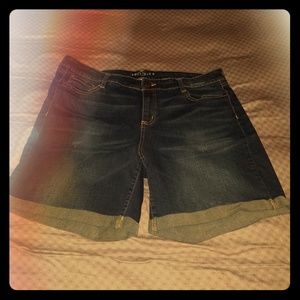 JcPenney Boutique Midi Jean Shorts sz 18W